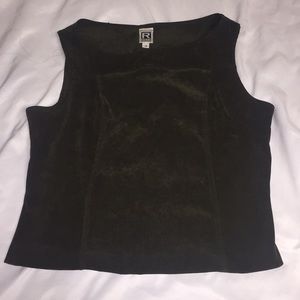 Forest Green Suede type top